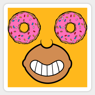 Donut face Sticker